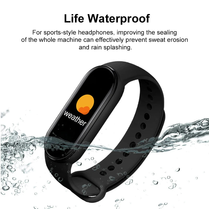 M6 Smart Watch Men/Women Fitness [Heart Rate Blood Pressure]